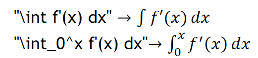 Integrals in Onenote Equation Editor