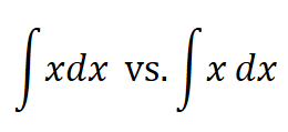 Integrals with variables in Onenote Equation Editor